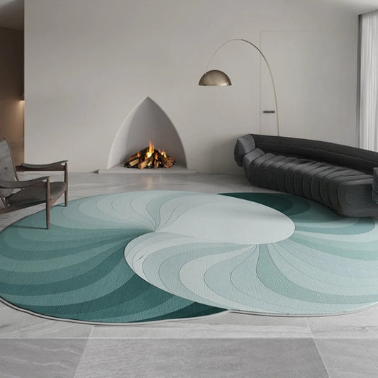 Creative Irregular Living Room Large Carpets Abstract Color Pattern Comfortable Bedroom Carpet Easy To Care Decorative Home Rugs